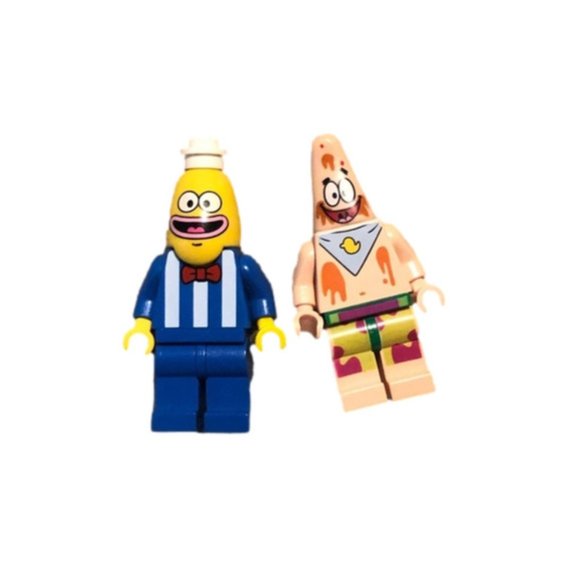 SPONGEBOB Squarepants Lego Mini Figures Figurines Ice Cream Vendor &HPatrick - Picture 2 of 4